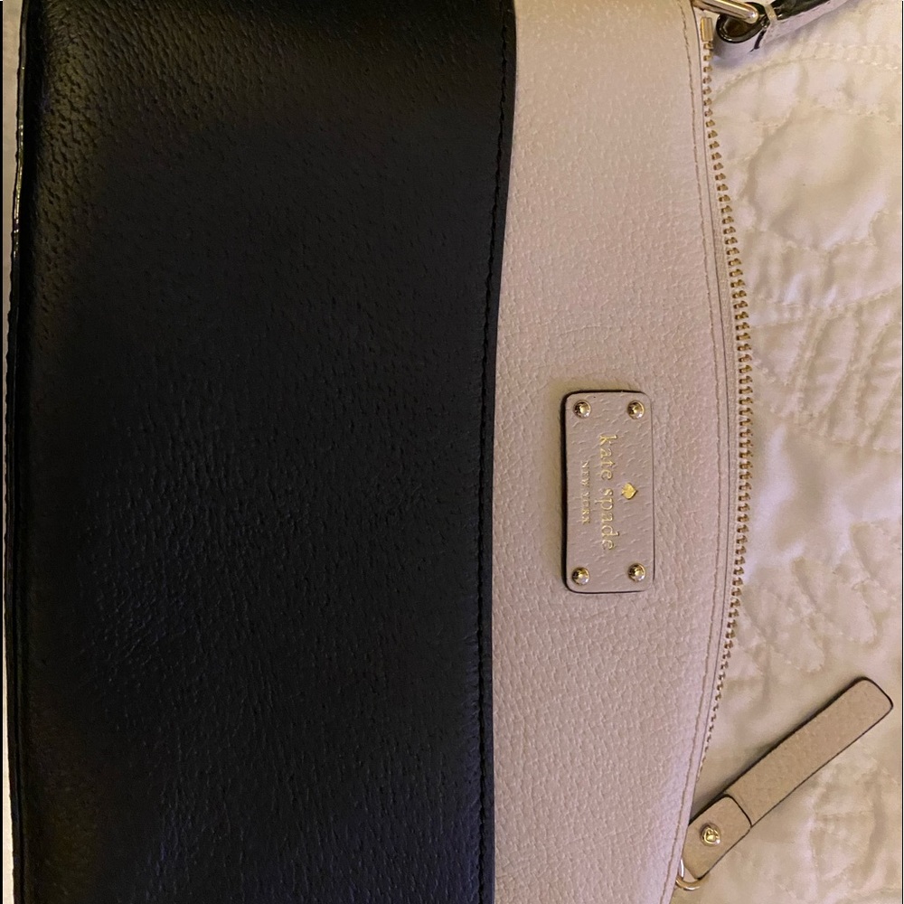 Black and white Kate Spade cross body purse